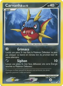 Carte Pokémon Carvanha Niv. 13 58 — Rivaux Émergeants