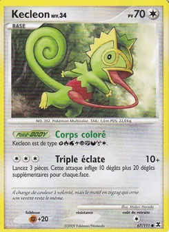 Carte Pokémon Kecleon Niv. 34 67 — Rivaux Émergeants