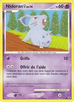 Carte Pokémon Nidoran♀ Niv. 14 71 — Rivaux Émergeants