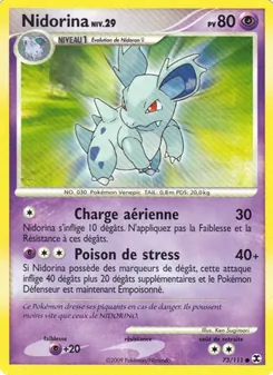 Carte Pokémon Nidorina Niv. 29 73 — Rivaux Émergeants