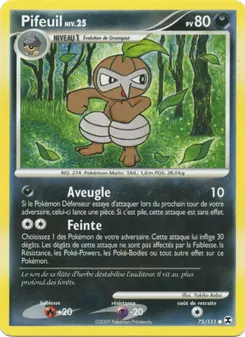 Carte Pokémon Pifeuil Niv. 25 75 — Rivaux Émergeants