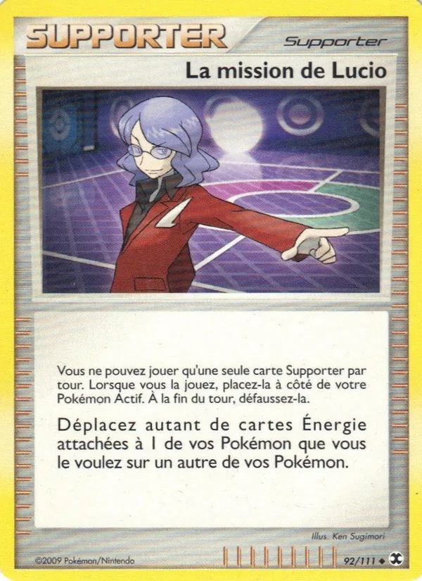 Carte Pokémon La mission de Lucio 92/111 de l'extension Rivaux Émergeants
