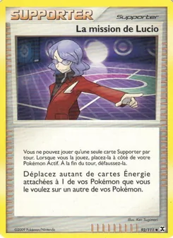 Carte Pokémon La mission de Lucio 92 — Rivaux Émergeants