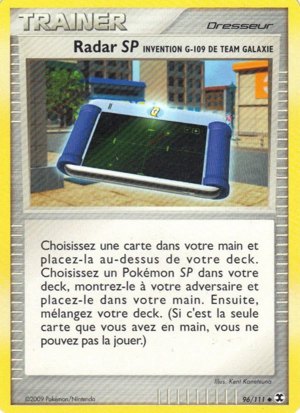 Carte Pokémon Radar SP Invention G-109 de Team Galaxie 96/111 de l'extension Rivaux Émergeants