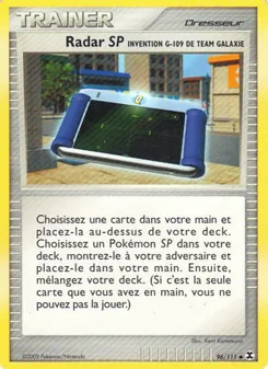 Carte Pokémon Radar SP Invention G-109 de Team Galaxie 96 — Rivaux Émergeants