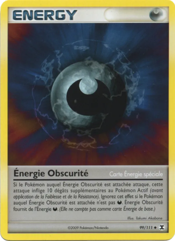 Carte Pokémon Énergie Obscurité 99/111 de l'extension Rivaux Émergeants