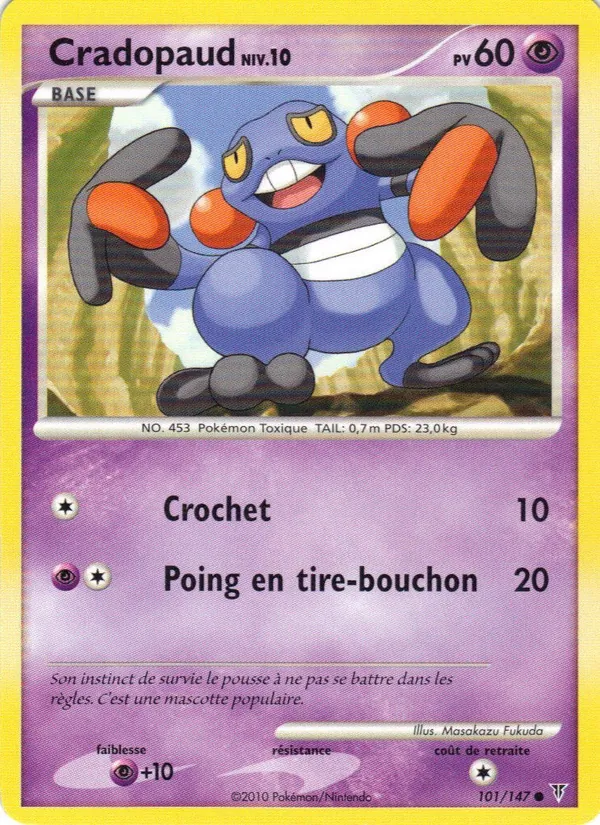 Carte Pokémon Cradopaud 101/147 de l'extension Vainqueurs Suprêmes