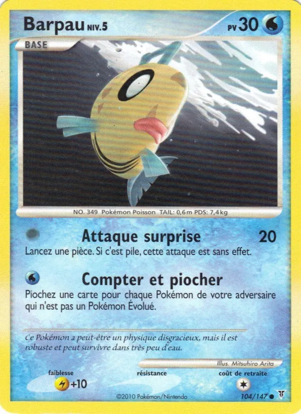 Carte Pokémon Barpau 104/147 de l'extension Vainqueurs Suprêmes