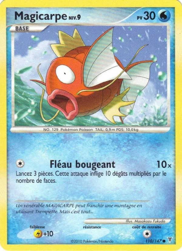 Carte Pokémon Magicarpe 110/147 de l'extension Vainqueurs Suprêmes