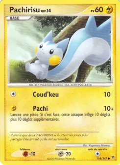 Carte Pokémon Pachirisu 118 — Vainqueurs Suprêmes