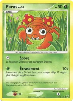 Carte Pokémon Paras 119 — Vainqueurs Suprêmes