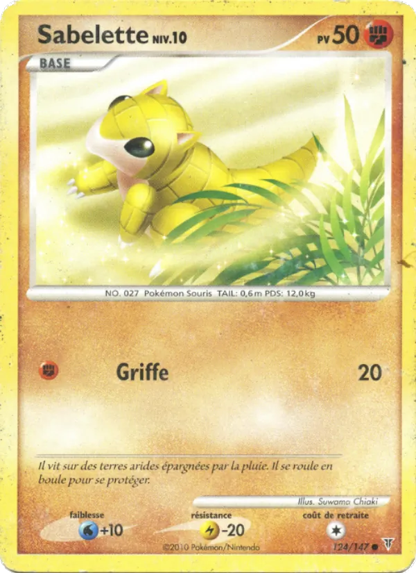 Carte Pokémon Sabelette 124/147 de l'extension Vainqueurs Suprêmes