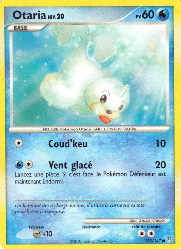 Carte Pokémon Otaria 125/147 de l'extension Vainqueurs Suprêmes