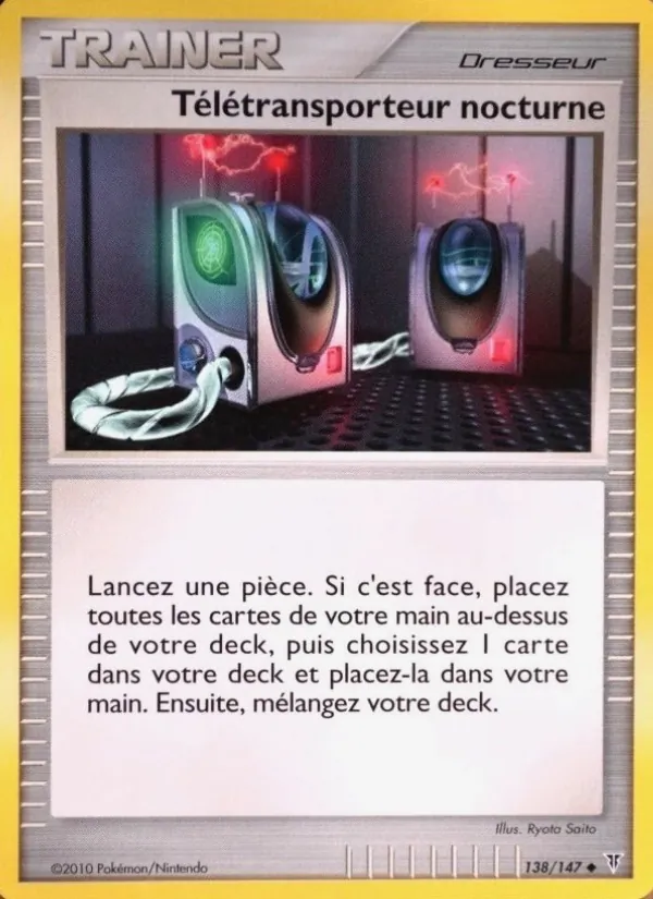 Carte Pokémon Télétransporteur nocturne 138/147 de l'extension Vainqueurs Suprêmes