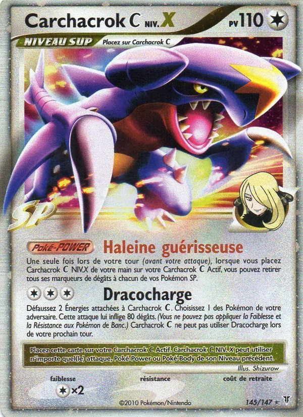 Carte Pokémon Carchacrok  145/147 de l'extension Vainqueurs Suprêmes