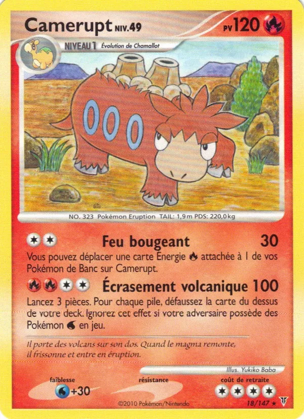 Carte Pokémon Camerupt 18/147 de l'extension Vainqueurs Suprêmes