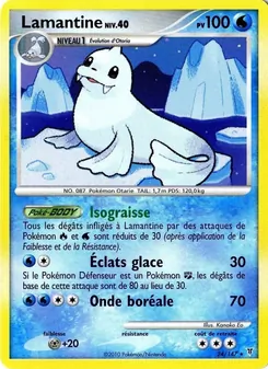 Carte Pokémon Lamantine 24