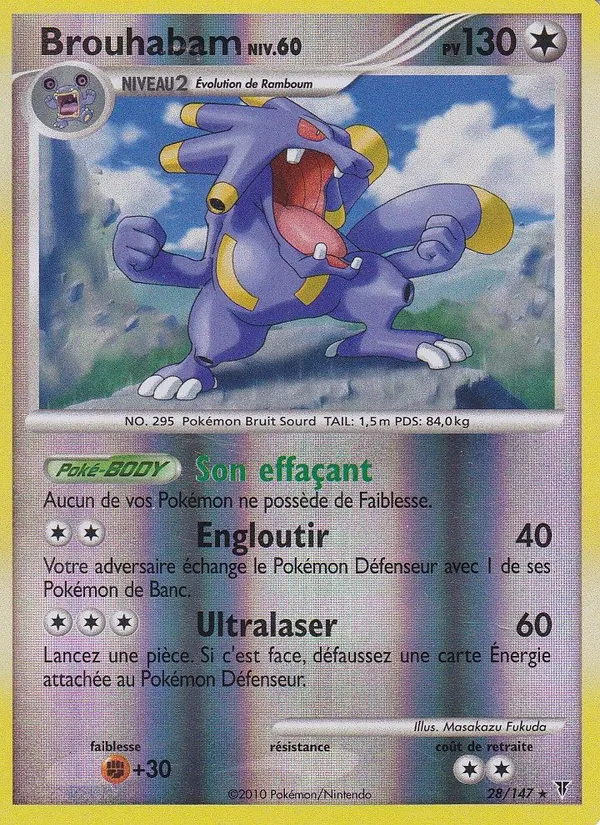 Carte Pokémon Brouhabam 28/147 de l'extension Vainqueurs Suprêmes