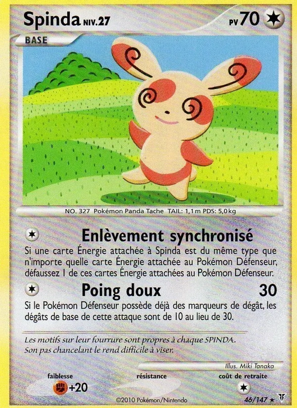 Carte Pokémon Spinda 46/147 de l'extension Vainqueurs Suprêmes