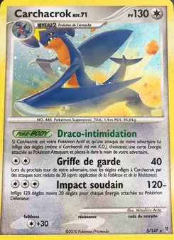 Carte Pokémon Carchacrok 5