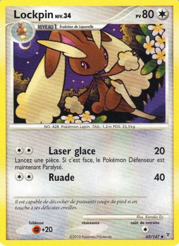 Carte Pokémon Lockpin 63/147 de l'extension Vainqueurs Suprêmes