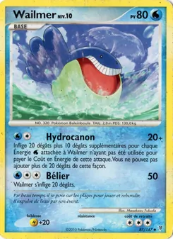 Carte Pokémon Wailmer 87 — Vainqueurs Suprêmes