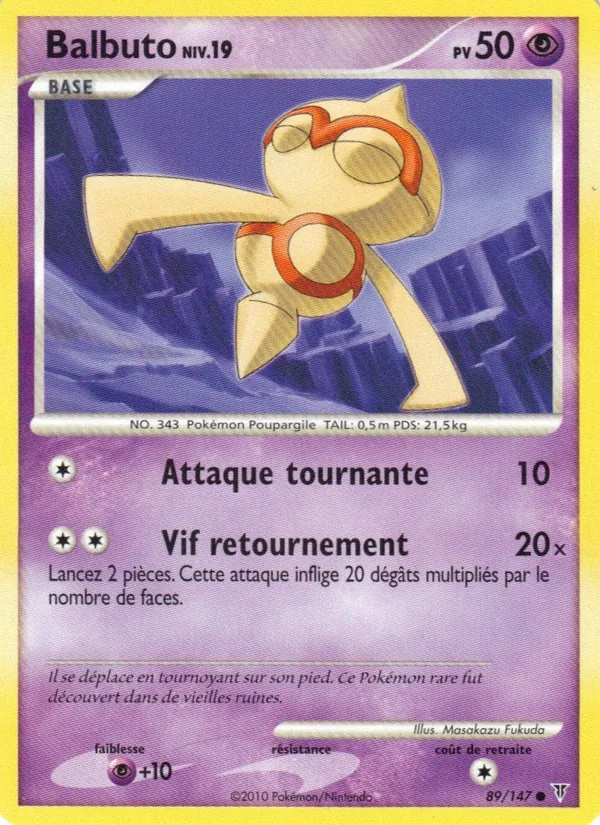 Carte Pokémon Balbuto 89/147 de l'extension Vainqueurs Suprêmes