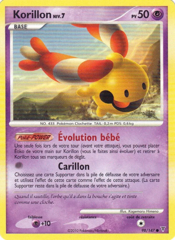 Carte Pokémon Korillon 98/147 de l'extension Vainqueurs Suprêmes
