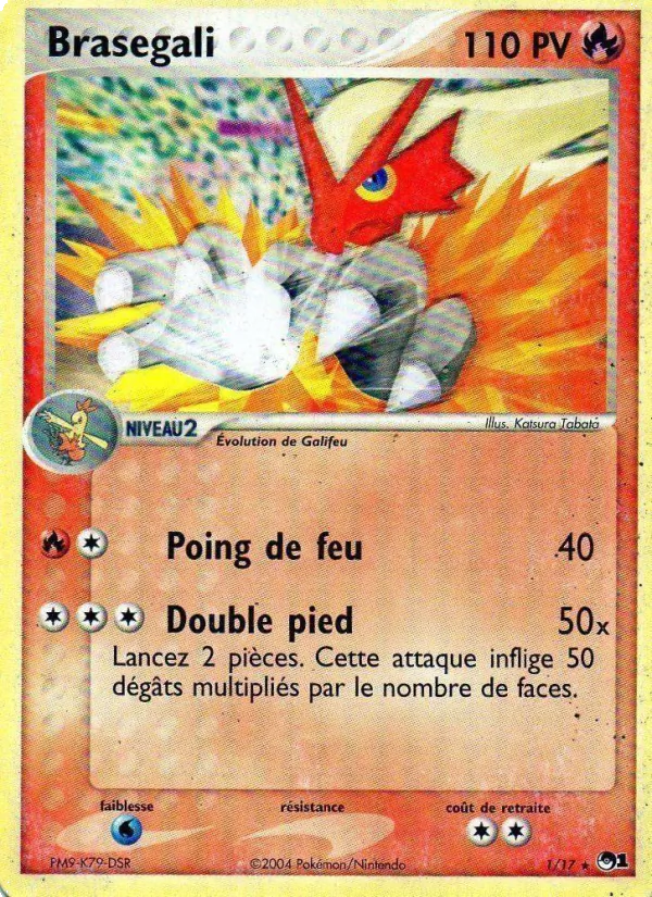 Carte Pokémon Brasegali 1/17 de l'extension POP Série 1