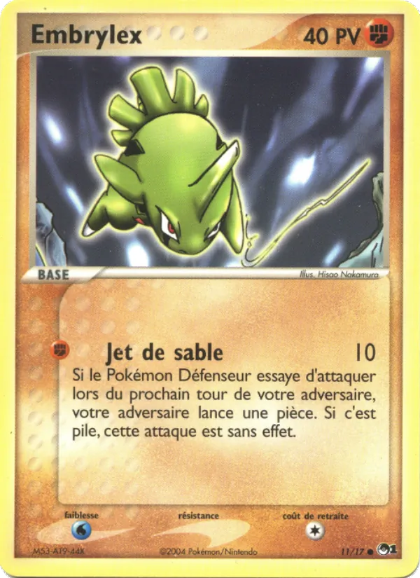 Carte Pokémon Embrylex 11/17 de l'extension POP Série 1