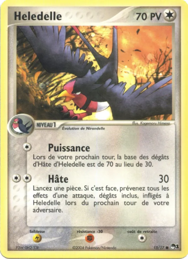 Carte Pokémon Heledelle 15/17 de l'extension POP Série 1