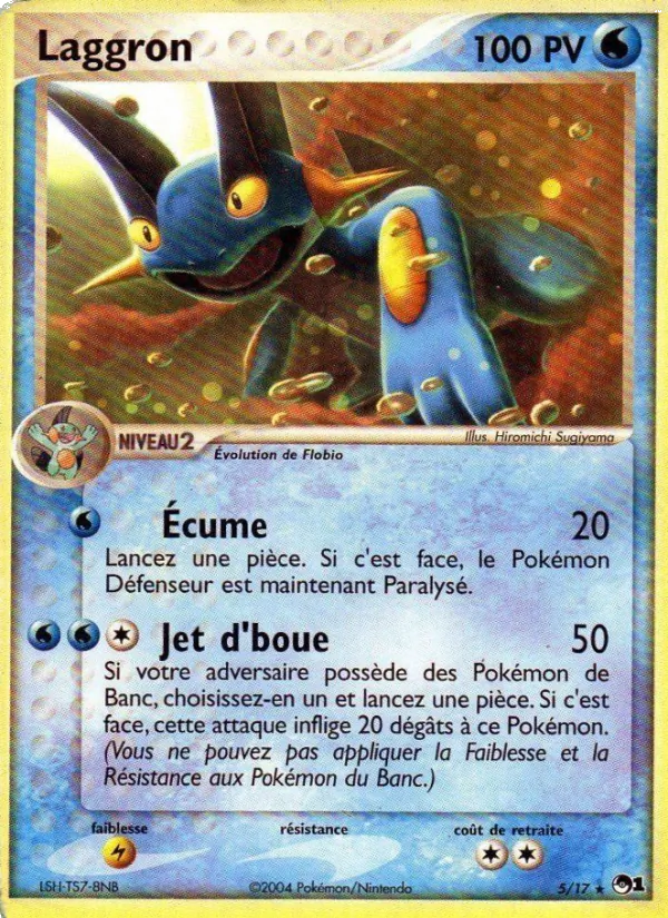 Carte Pokémon Laggron 5/17 de l'extension POP Série 1