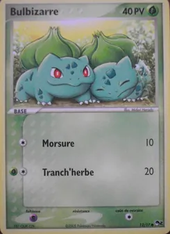 Carte Pokémon Bulbizarre 12 — POP Série 2