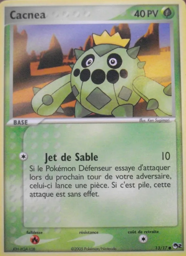 Carte Pokémon Cacnea 13/17 de l'extension POP Série 2