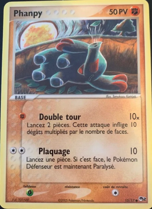 Carte Pokémon Phanpy 15/17 de l'extension POP Série 2