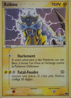 Carte Pokémon Raikou 3 — POP Série 2