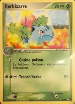 Carte Pokémon Herbizarre 7 — POP Série 2