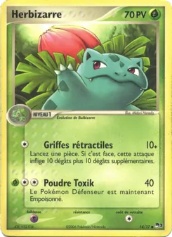 Carte Pokémon Herbizarre 14 — POP Série 3