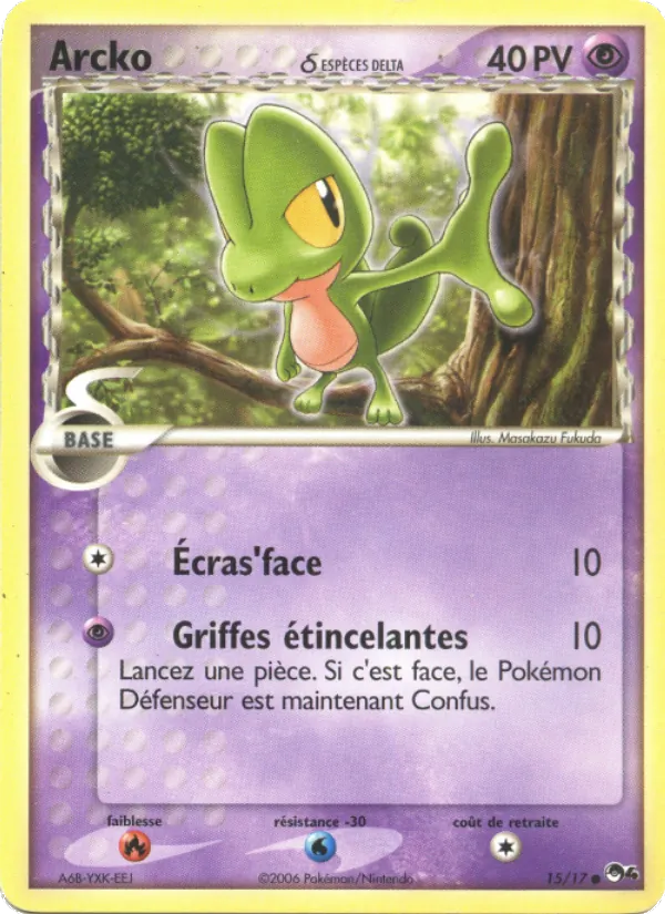 Carte Pokémon Arcko δ 15/17 de l'extension POP Série 4