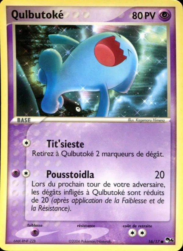 Carte Pokémon Qulbutoké 16/17 de l'extension POP Série 4