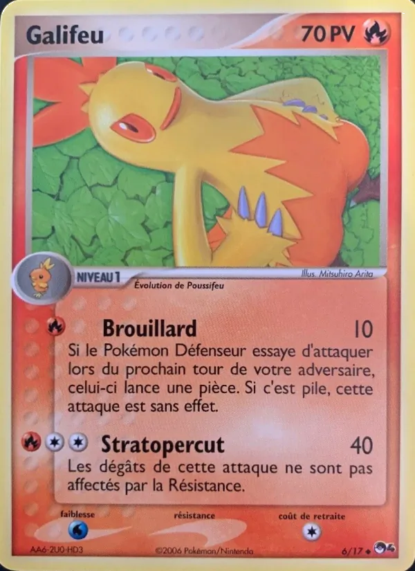 Carte Pokémon Galifeu 6/17 de l'extension POP Série 4