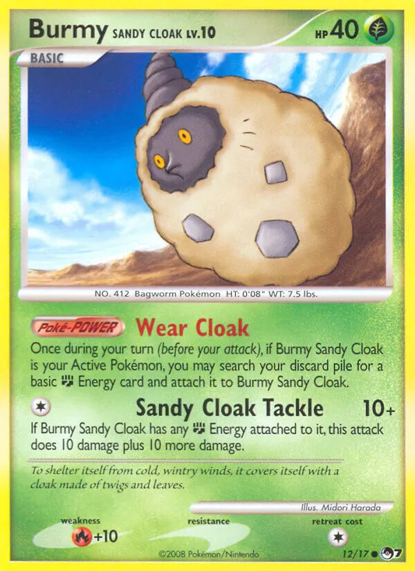 Carte Pokémon Cheniti Cape Sable 12/17 de l'extension POP Série 7