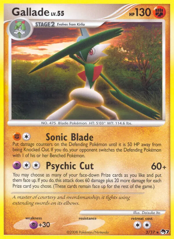 Carte Pokémon Gallame 2/17 de l'extension POP Série 7