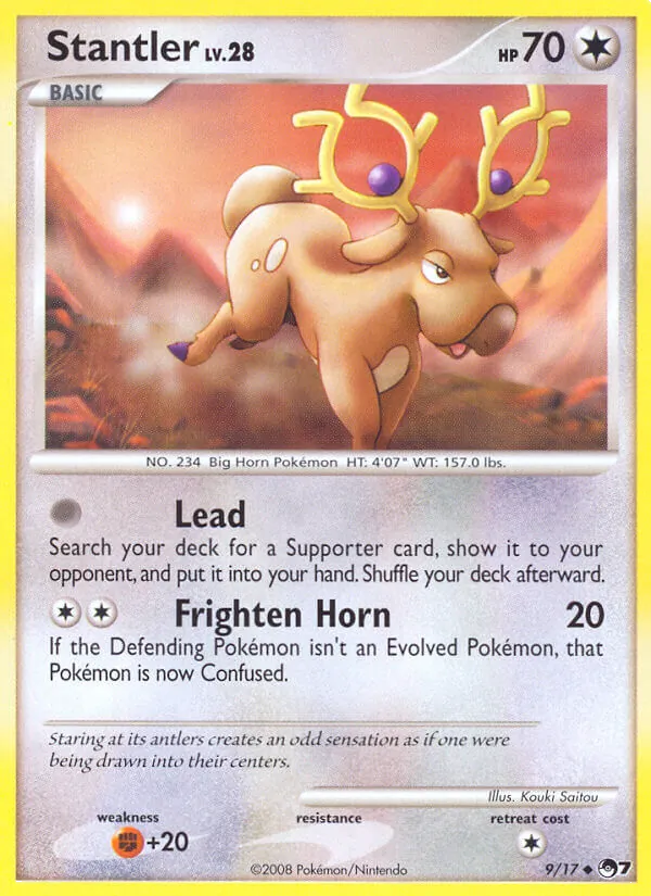 Carte Pokémon Cerfrousse 9/17 de l'extension POP Série 7