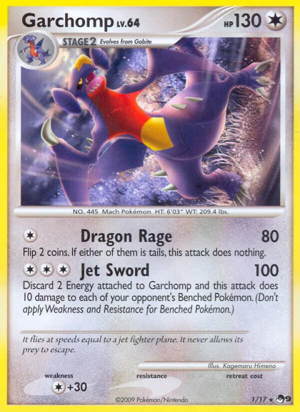 Carte Pokémon Carchacrok 1/17 de l'extension POP Série 9