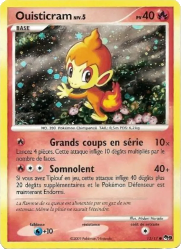 Carte Pokémon Ouisticram 13/17 de l'extension POP Série 9