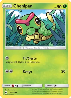 Carte Pokémon Chenipan 1