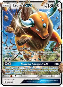 Carte Pokémon Tauros GX 100