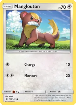 Carte Pokémon Manglouton 109
