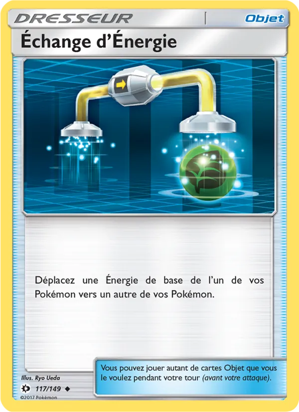 Carte Pokémon Échange d’Énergie 117/149 de l'extension Soleil et Lune